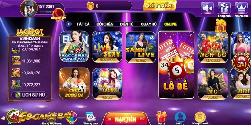 Tải app 68 game bài về máy để trải nghiệm không gian chân thực