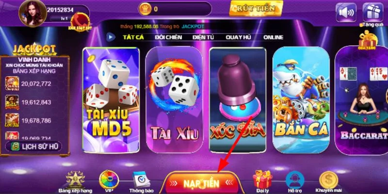 Điều kiện cơ bản để thực hiện nạp tiền 68 game bài